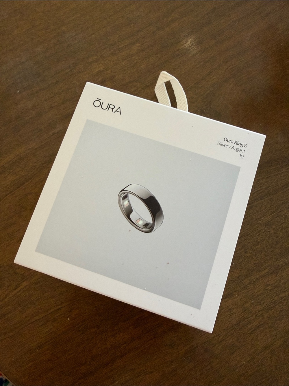 Unopened Oura Ring 5 Size 10 - Silver